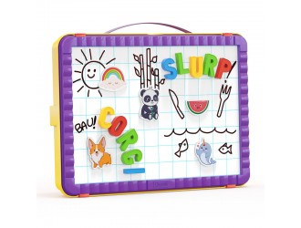 Tabla magnetica cu litere si marker Magnetino 58 el. Quercetti
