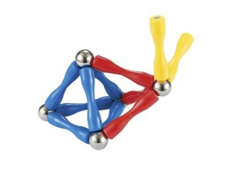 Set de constructie magnetic 63 elemente Blocki