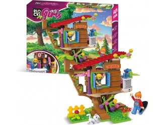 Set de constructie Casuta din copac Blocki MyGirls Tree House