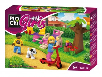 Set de constructie Plimbarea in park Blocki MyGirls A walk in the park