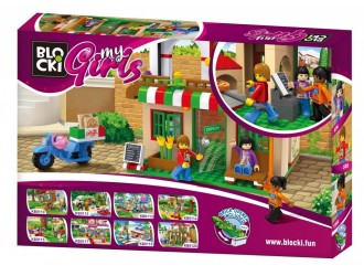 Set de constructie Pizzerie Blocki MyGirls Lara's Pizza Place
