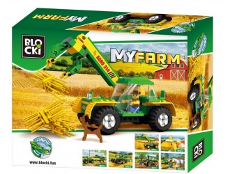 Set de constructie Vehicul de camp 136 el. Blocki MyFarm Wheel loader