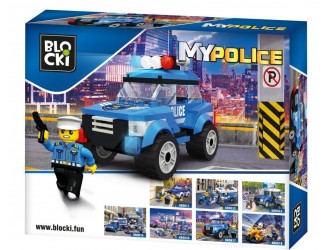 Set de constructie Masina de politie Blocki MyPolice