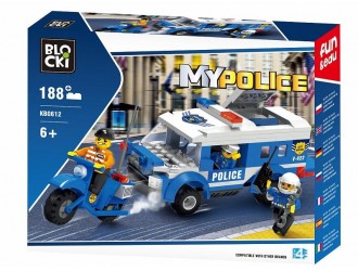 Set de constructie Brigada de politie 188 el. Blocki MyPolice