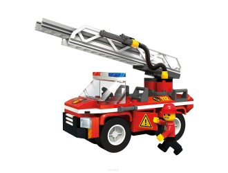 Set de constructie Camion de Pompieri cu scara Blocki MyFireBrigade