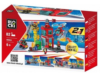 Set de constructie 2in1 Pompieri 82 el. Blocki MyFireBrigade
