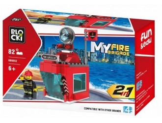 Set de constructie 2in1 Pompieri 82 el. Blocki MyFireBrigade