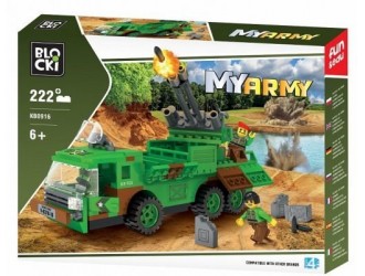 Set de constructie Lansator de rachete 222 el. Blocki My Army