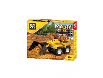 Set de constructie Buldozer Mini Blocki My City
