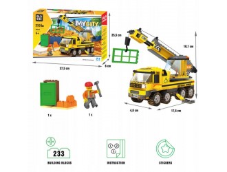 Set de constructie Macara 233 el. Blocki My City
