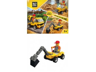 Pachet Set de constructie Excavator Blocki My City