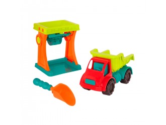 Set pentru nisip si apa Moara+Camion+Lopatica Battat