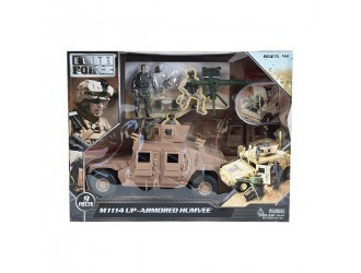 Set de joaca Elite Force Masina Blindata Humvee M1114 cu figurina si accesorii
