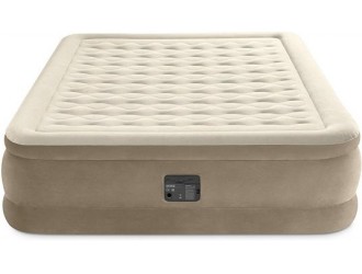 Pat gonflabil Intex Ultra Plush Headboard, Tehnologie Fiber-Tech, Pompa Electrica Incorporata 220V, 152 x 203 x 46 cm, max. 272 kg