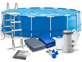 Piscina supraterana cu cadru metalic Intex Metal Frame 16805L