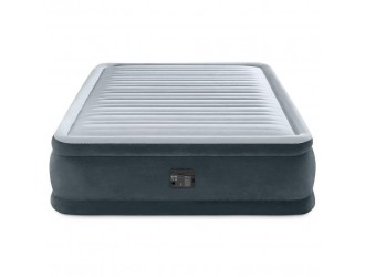  Pat gonflabil Intex Comfort-Plush Elevated, Tehnologie Fiber-Tech, Pompa Electrica Incorporata 220V, 152 x 203 x 46 cm, max. 272 kg