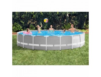 Piscina cu cadru metalic Intex Prism Frame Premium, 610 x 132 cm, volum 32.695 litri