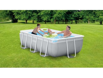Piscina PRISM FRAME RECTANGULAR 300x175x80cm, 3539L, cadru metalic, INTEX