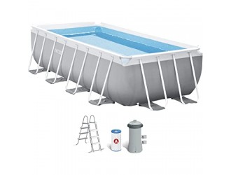 Piscina PRISM FRAME RECTANGULAR 400x200x122cm, 8418L, cadru metalic, INTEX