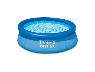 Piscina gonflabila Intex Easy Set, cu pompa de filtrare inclusa, instalare rapida, albastru