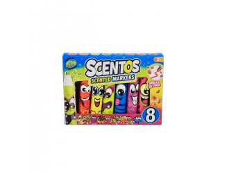 Set mini markere aromate 8 culori Scentos