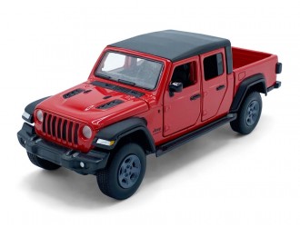 Macheta auto Jeep Gladiator, 1:32, Red directie activa roti fata, suspensii, lumini si sunet