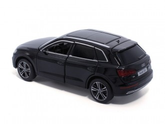 Macheta auto Audi Q5, 1:32, Black directie activa roti fata, suspensii, lumini si sunet