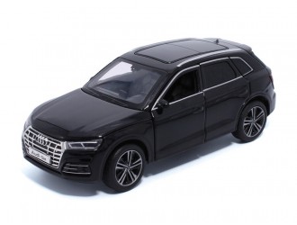 Macheta auto Audi Q5, 1:32, Black directie activa roti fata, suspensii, lumini si sunet