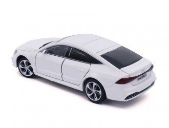 Macheta auto Audi A7, 1:32, White directie activa roti fata, suspensii, lumini si sunet
