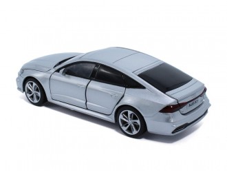 Macheta auto Audi A7, 1:32, Silver directie activa roti fata, suspensii, lumini si sunet