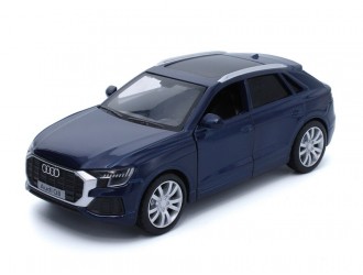 Macheta auto Audi Q8, 1:36, Blue Mecanism pull-back, sincron