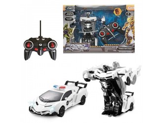 Masina Robot Transformer Police cu telecomanda