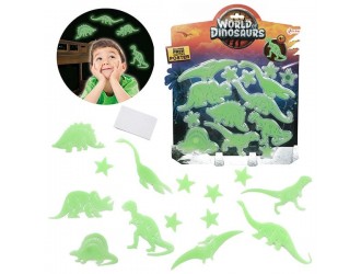 Figurine fosforescente Dinozauri cu lipici care stralucesc in intuneric