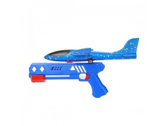 Avion din polistiren cu lansator pistol diverse culori