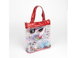 Set cu diverse accesorii pentru fetite in gentuta 14 buc. Minnie