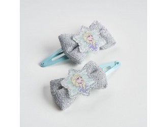 Accesorii pentru par Agrafe Fundite argintii 2 buc. Frozen