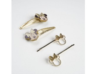 Accesorii pentru par Agrafe glitter 4 buc. Minnie