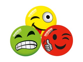 Minge de cauciuc 23cm Little Faces