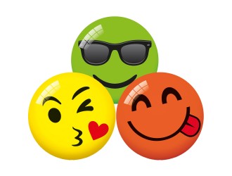 Minge de cauciuc 23cm Little Faces