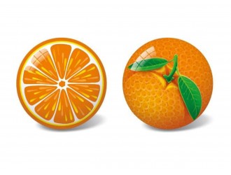 Minge de cauciuc 23cm Orange