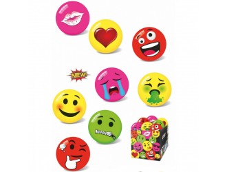 Minge de cauciuc 11cm Little Faces Emoji