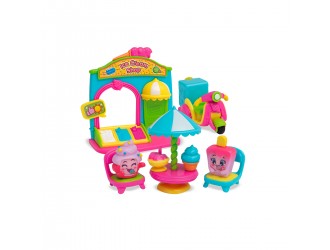 Set de joaca cu 2 figurine exclusive si Ice Cream Shop Moji Pops