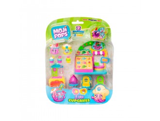 Set de joaca cu 2 figurine exclusive si Pet Club Moji Pops