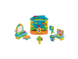 Set de joaca cu 2 figurine exclusive si Photo Studio Moji Pops