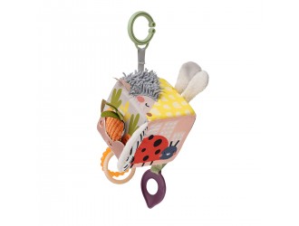 Jucarie Cub de agatat, cu inel, Arici, Gradina din oras, Taf Toys