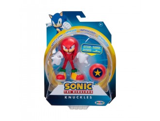 Figurina Knuckles personaj din Sonic the Hedgehog 10cm cu articulatie si un accesoriu
