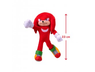 Jucarie de plus 23cm Knuckles -personaj din Sonic The Hedgehog 2
