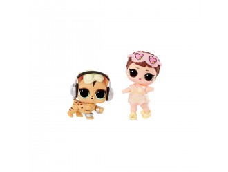 Set 2 figurine L.O.L. Surprise! seria OPP Tot + Pet -Sleeping B.B. + Funky Kat