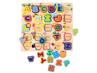 Puzzle din lemn Alfabet – Animale