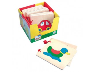 Carte din lemn cu imagini 12,5x2x11 cm